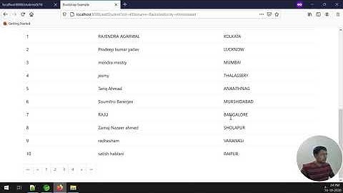 Pagination using Spring Boot Rest API on the Webpage  Part 2