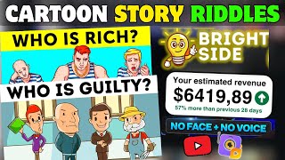 Create A Faceless Cartoon Story Riddles Channel Like @BRIGHTSIDEOFFICIAL screenshot 5