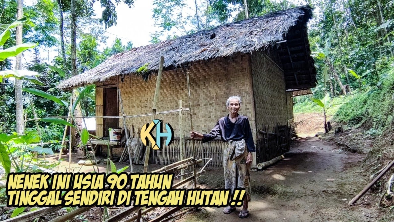 Nenek Usia 90Tahun Tinggal Di Tengah Hutan, Hanya Sendiri Di Rumahnya