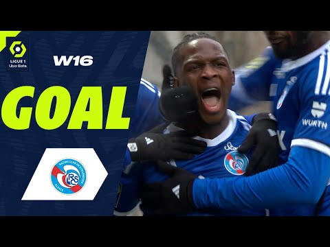 Goal Dïlane BAKWA (14' - RCSA) FC LORIENT - RC STRASBOURG ALSACE (1-2) 23/24