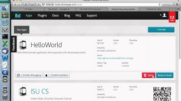phonegap build and github