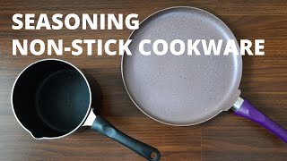 Non Stick Pan Seasoning | non-stick pan care | season a nonstick pan