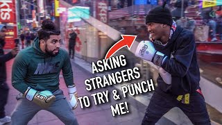 Asking Strangers to try & punch me | NEW YORK EDITION pt. 2