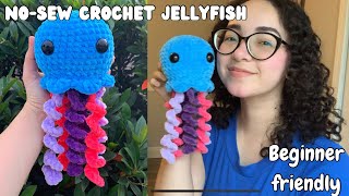 No-Sew Jellyfish | Beginner Amigurumi Crochet Pattern ✨