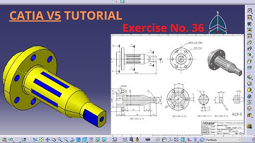 how to make circular pattern in catia v5|catia tutorial for beginners|catia tutorial exercise no.36|