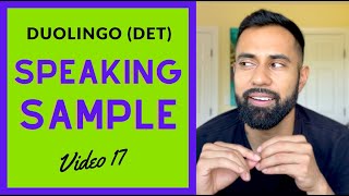 Duolingo English Test (DET) Task 17: A guide to the SPEAKING SAMPLE