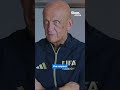 Pierluigi Collina presents Istvan Kovacs with special jersey to mark #WorldCup game number 1000 ⭐️