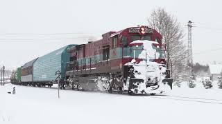 Тепловоз Ц36-7и-1502 на ст. Раквере / GE C36-7i-1502 at Rakvere station