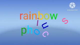 Rainbow Phonics Logo (2025-Present) (Remastered) With Roboto Font