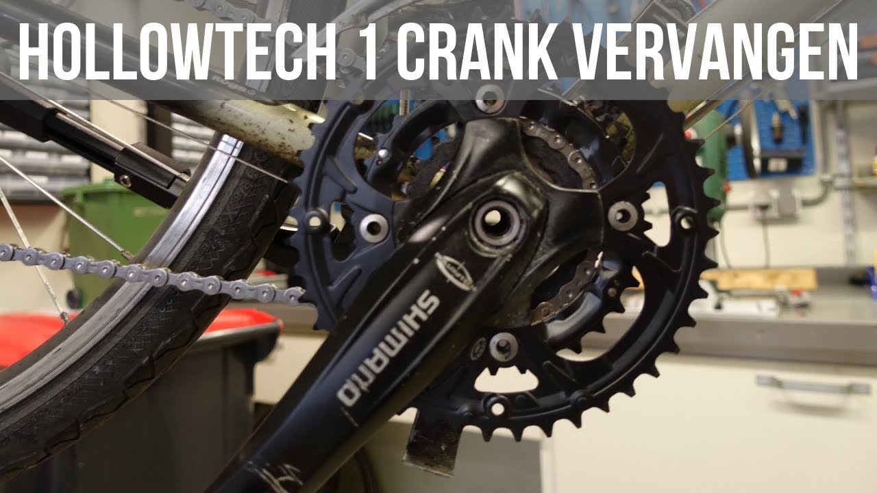 Onheil bedenken loyaliteit Hollowtech 1 crank vervangen - Crankset demonteren - YouTube