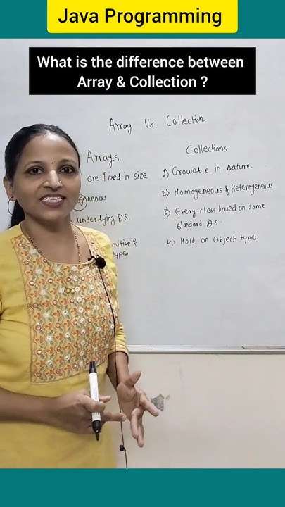 Difference between array and collection #shorts - YouTube