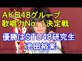 AKB48グループ歌唱力No.1決定戦 優勝はSTU48研究生の池田裕楽