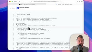Showing CodeViz - An app to visualize GitHub repo