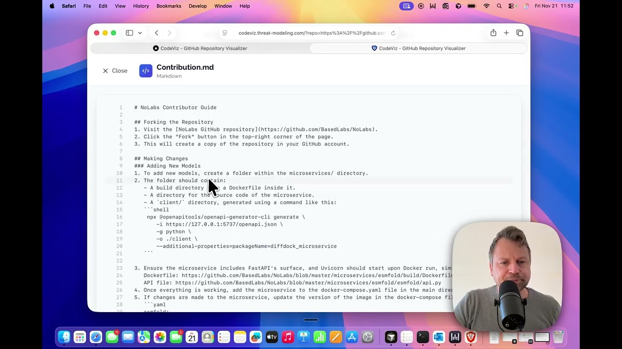 Showing CodeViz - An app to visualize GitHub repo's. Try it yourself!