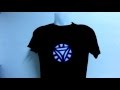 Avis heartjackingcom  aa wow excellent tshirt lumineux iron man led 