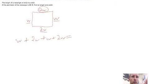 Finding the dimensions of a rectangle given its perimeter and a relationship between sides