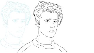 Learn how to draw Justin Bieber easy step by step