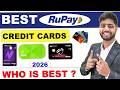 Best UPI Credit Cards 2026 | Best Rupay cards in 2026 || Lifetime Free Rupay Credit Card