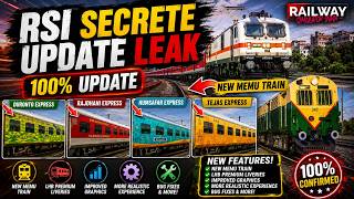 🚨 RSI SECRET UPDATE LEAK! Watch Full Video😱 New MEMU Train, LHB Liveries & Big Update! screenshot 5