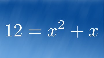 Solve the Quadratic Equation 12 = x^2 + x by Factoring