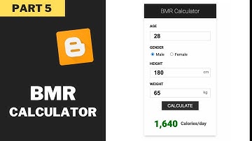 How To Add A BMR Calculator To Your Blogger Website