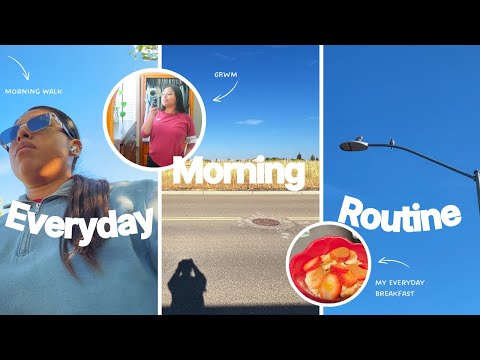 My usual summer morning routine