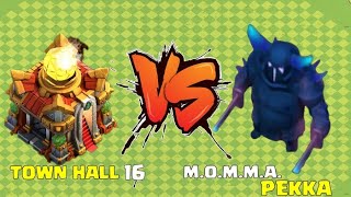 Full village of Max Townhall-16 Vs Max M.O.M.M.A Pekka (clash of clans) #supercell #clash #game #coc