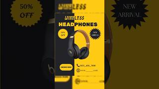 Headphones Poster Design in Canva 🎧| Canva Tutorial #shorts #graphicdesign