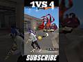 1 Vs 4 clutch in free fire max 💯🙏 #trending #viral #shortsfeed #ffmax #1vs4