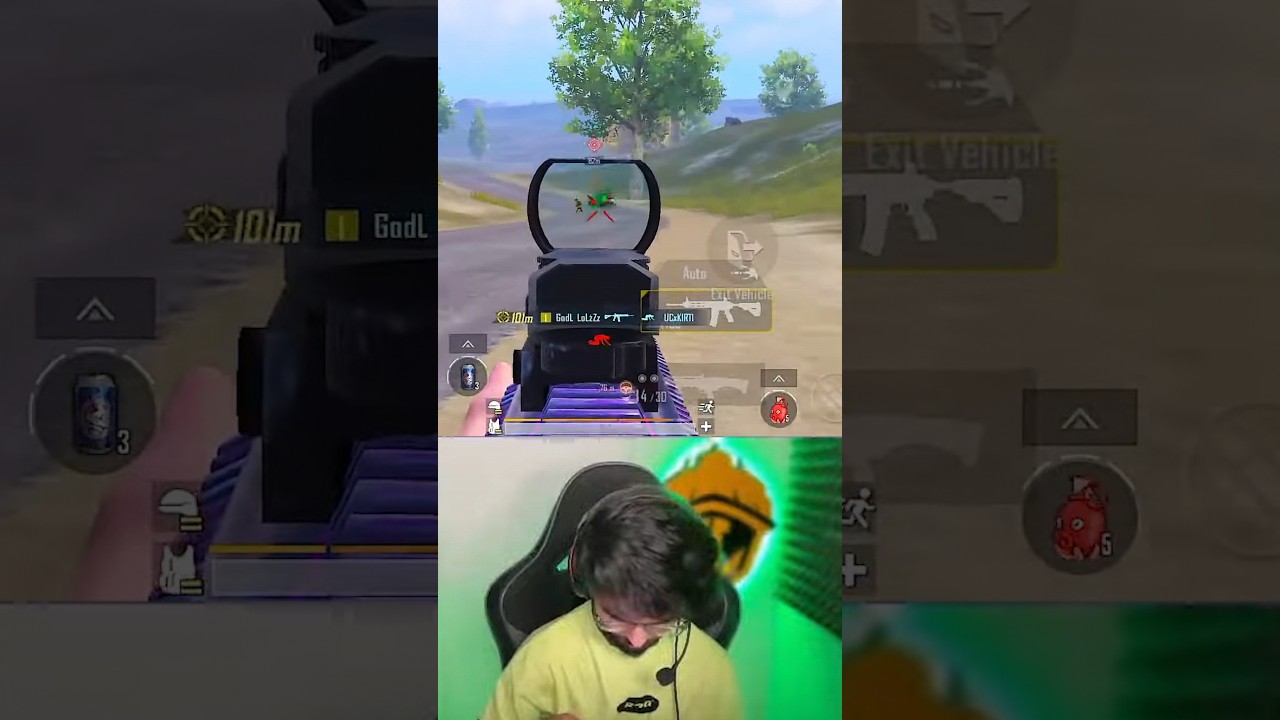 running car only head😱1v3 #shorts #shortvideo