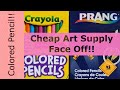 Cheap Art Supplies Face Off! | Crayola vs. Prang Colored Pencils!