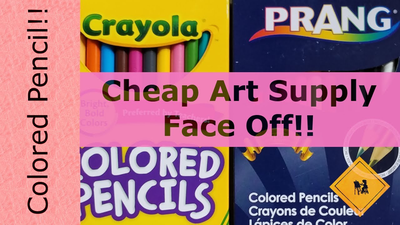 Cheap Art Supplies Face Off!  Crayola vs. Prang Colored Pencils! 