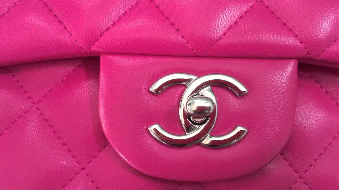 Chanel pink lambskin jumbo double flap SOLD.