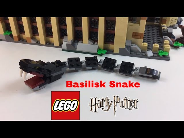 LEGO part basilisk03 - Snake, Harry Potter (Basilisk with Tan Mouth) -  Brick Built at BrickScout