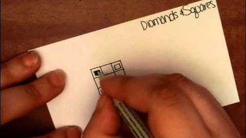 Tangle Tutorial: Diamond Squares