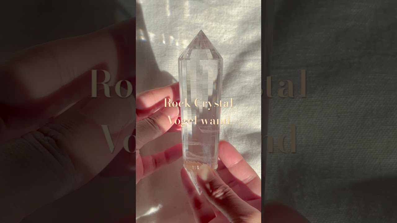 【水晶　ロッククリスタル】ヴォーゲルワンド クリスタル スタンド付　ブラジル産 SOLD OUT】クリアクォーツ 水晶 ヴォーゲルワンド クリスタル スタンド