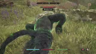Bullying Minotaur with Drain Fatigue - Oblivion Remastered