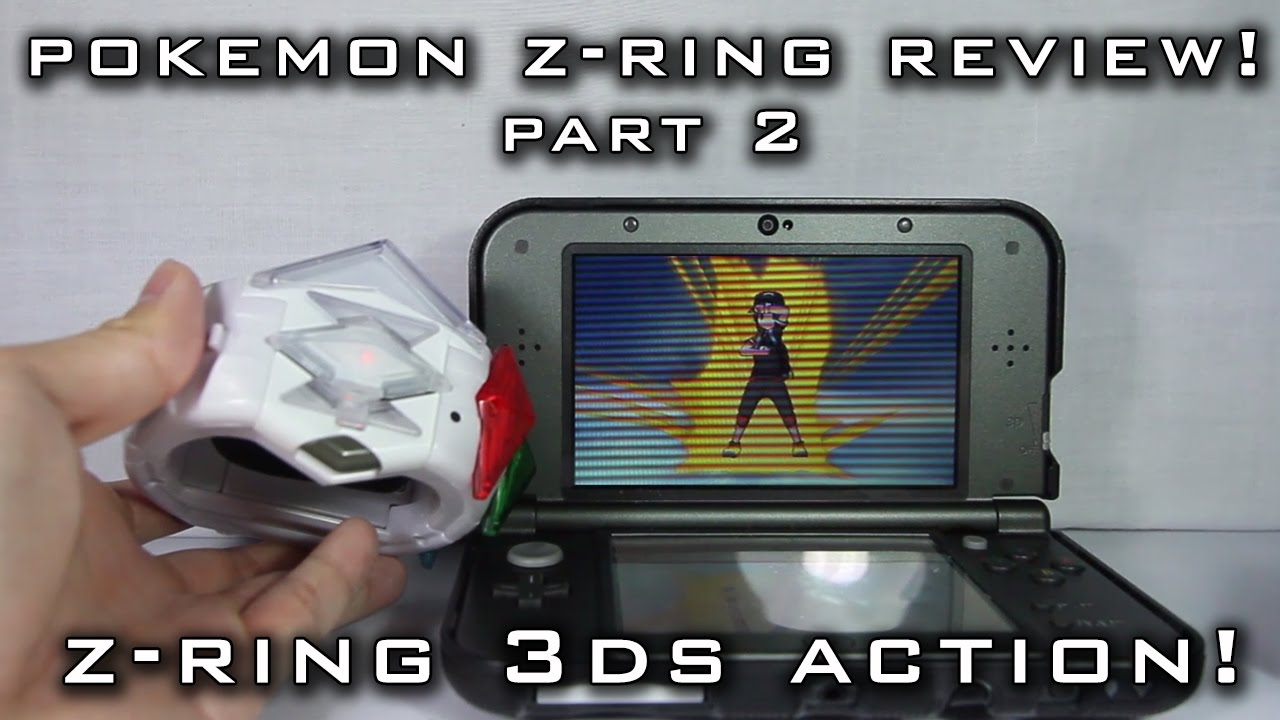 Pokemon Z Ring Review Part 2 - Z-Ring 3DS Action! 