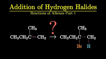 Electrophilic Addition of Hydrogen Halides - Alkene Reactions Part 1 of 9 - Organic Chemistry 101