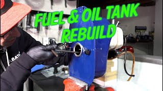 Prepping An All Original 1978 Vespa P200E For Sale: PART 5 Gas & Oil Tank Rebuild