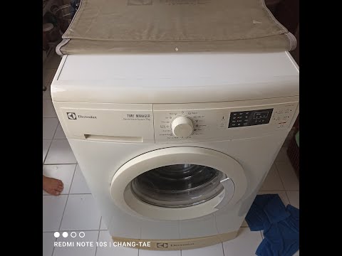 12-04-2024 ซ่อมเครื่องซักผ้า ฝาหน้า Electrolux 7kg. รุ่น EWP85752 อาการ ถังไม่หมุน