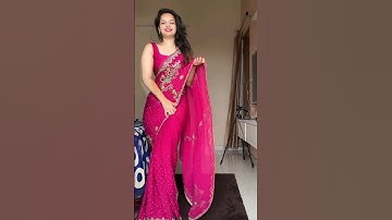 Bollywood style saree  ||How to Wear nivi saree draping | #shorts #youtubeshorts #shortvideo