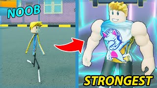 I Unlocked The Retro Gym! Got Max Size & Muscle! | Roblox Strongman Simulator