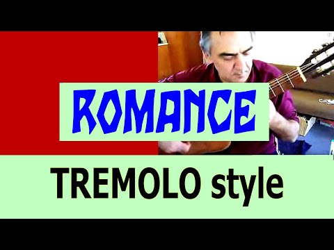 Romance - classical guitar tremolo solo