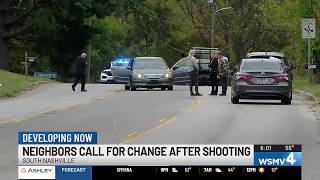 Neighbors call for change after shooting in South Nashville