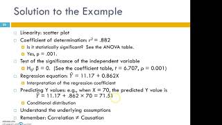 Simple regression, conditional distribution, and underlying assumptions