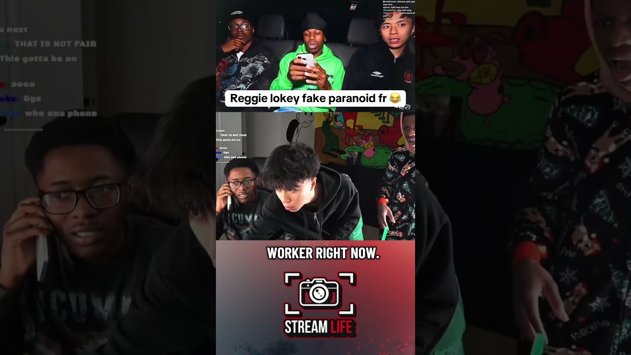 Reggie and Ray acting paranoid wen Rakai came on stream 😂