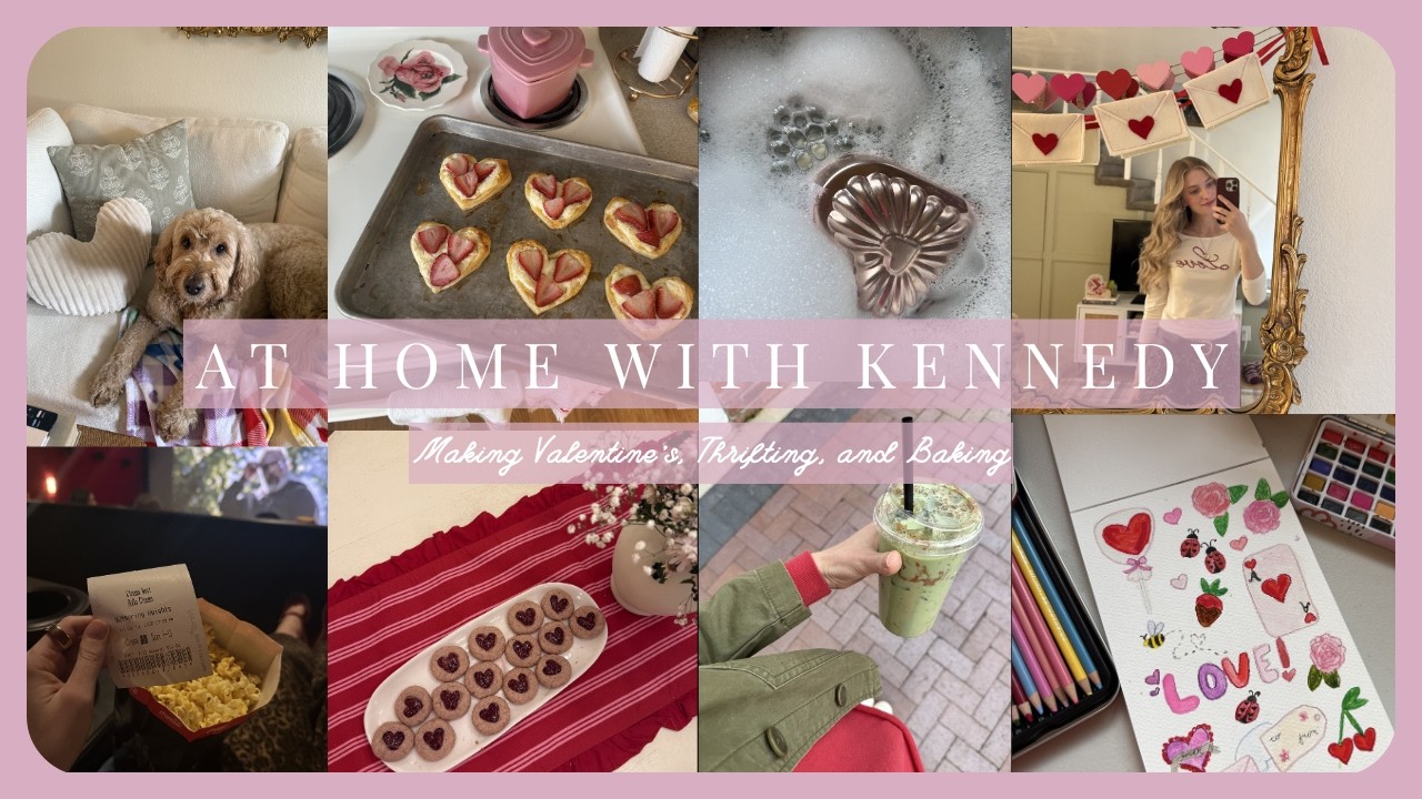 День святого Валентина | выпечка, акварельная живопись ко Дню святого Валентина и походы по магаз...