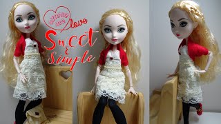 Ever After High Sweet & Simple Dress | DIY & How to style dress for doll | nynnie me screenshot 2