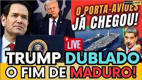 MARCO RUBIO FAZ COMUNICADO URGENTE E PORTA-AVIÕES DE TRUMP CHEGAM NA VENEZUELA VEJA DUBLADO BR